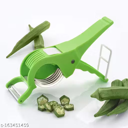 2 In 1 Veg Sharp Stainless Steel 5 Blade Cutter with Peeler for Kitchen