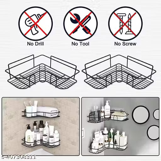 Multipurpose Kitchen Bathroom Corner Rack