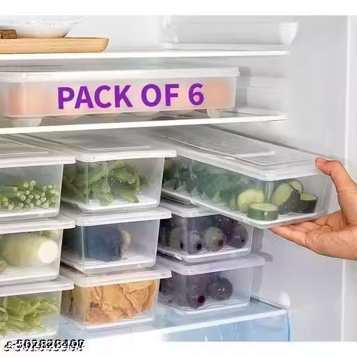 Fridge Storage Containers (Pack of 6)