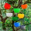 Solid Round Hanging Pots (8 Pcs, Multicolour)