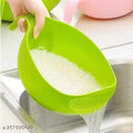 Rice & Fruits Washing Bowl with Handle (Green)